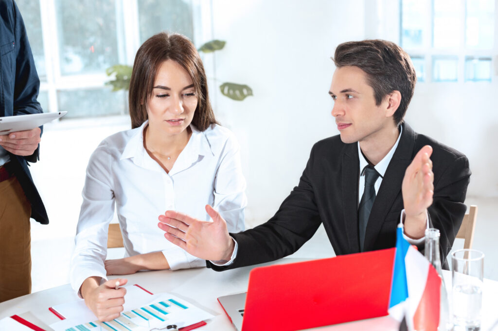 credit specialist educating a client